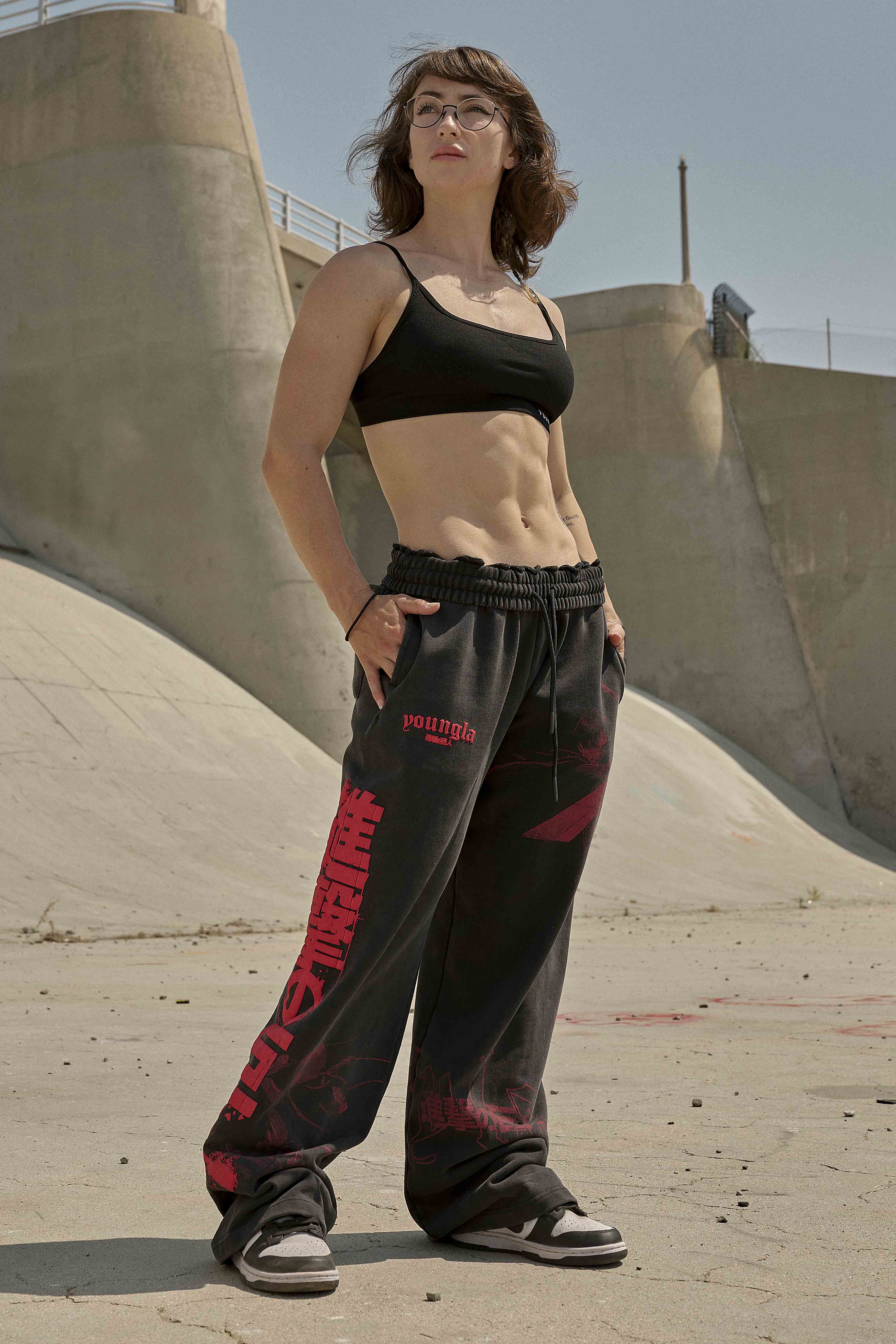 2128 - AOT©  x YLA Baggy Joggers - Image 4