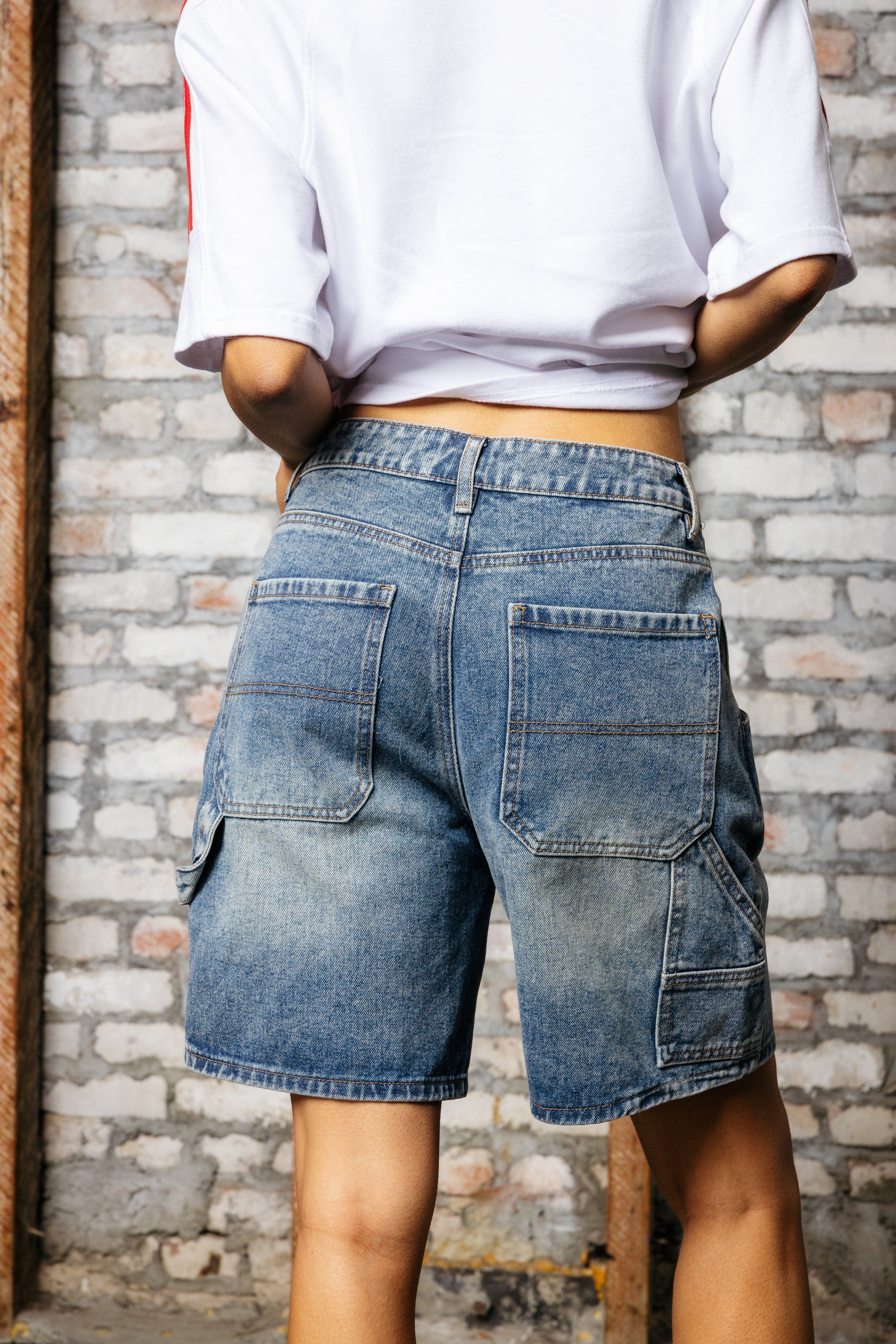 W167 Carpenter Denim Shorts - Image 5