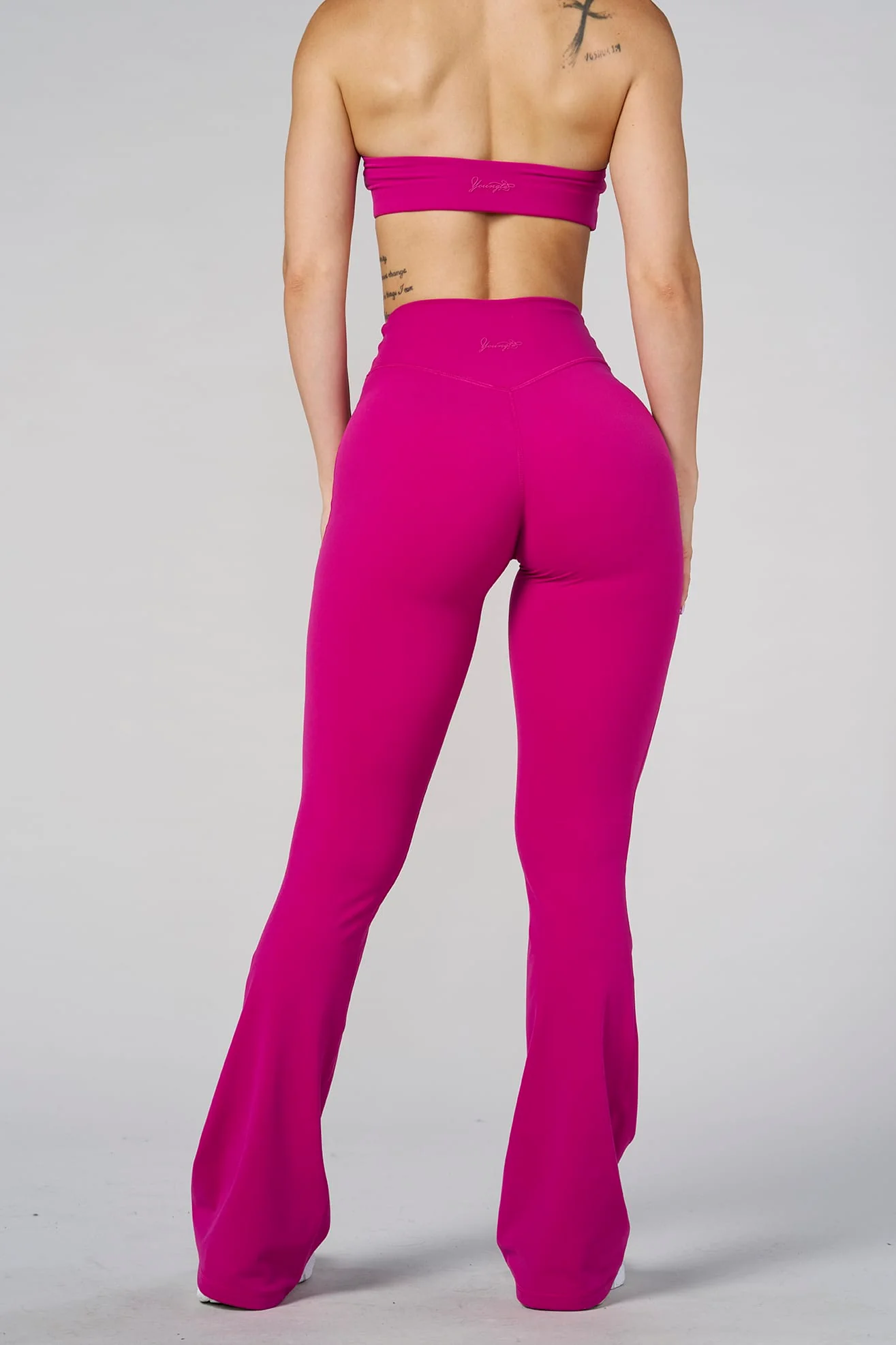 W2279 Buttersoft Scrunch Band Flare Legging (short) - June 23 - Image 3