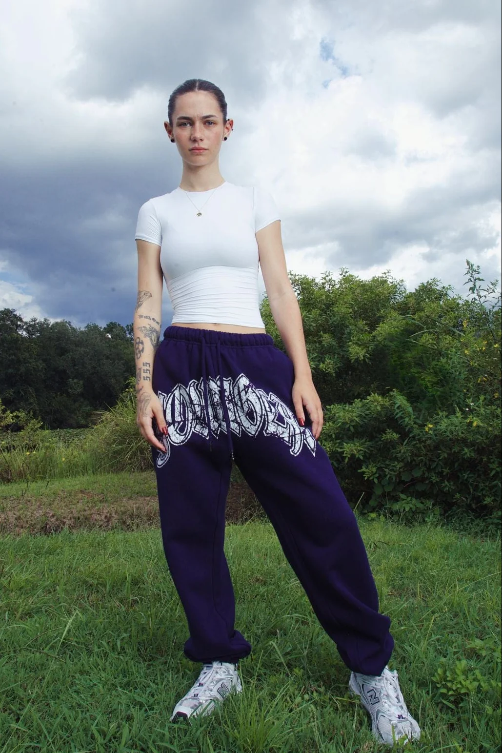 W257 My eyes are up here Jogger - Image 2